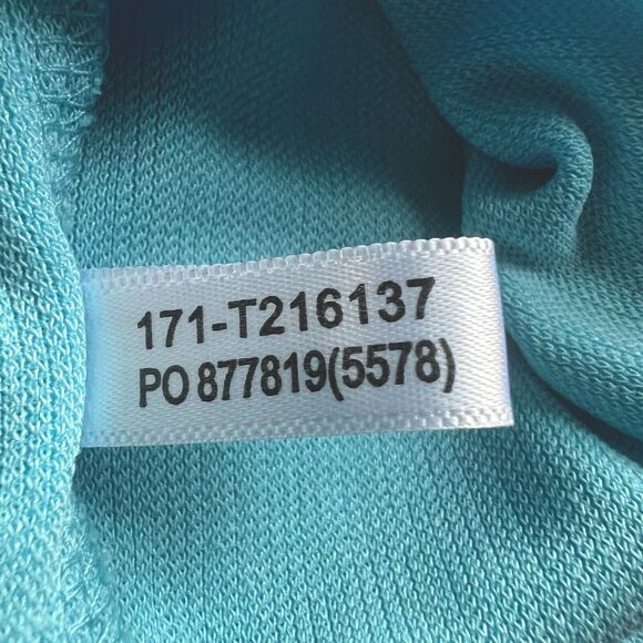 Tommy Bahama Size XL Blue Textured Polo Shirt Modal Poly Blend Short Sleeve - Picture 8 of 10